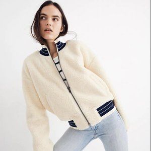 Madewell Women's Fleece Bomber Jacket